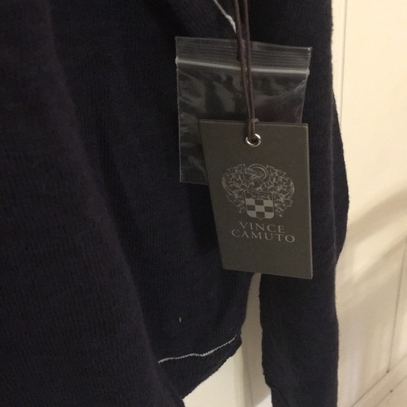 Vince Camuto Navy Lightweight Cardigan - Picture 4 of 5